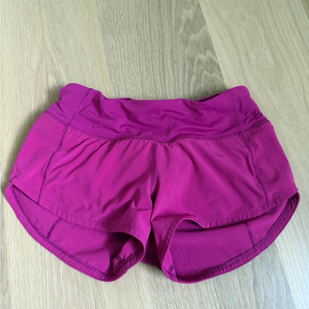 lululemon athletica Magenta Athletic Shorts